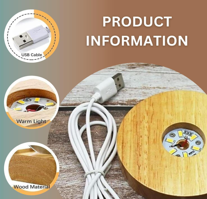 3D Galaxy Crystal Ball Night Light | Dimmable Engraved LED Glass Ball Table Lamp with USB and Wooden Base for Home Decor, Office, Birthday Gift & Kids Bedroom (Galaxy)